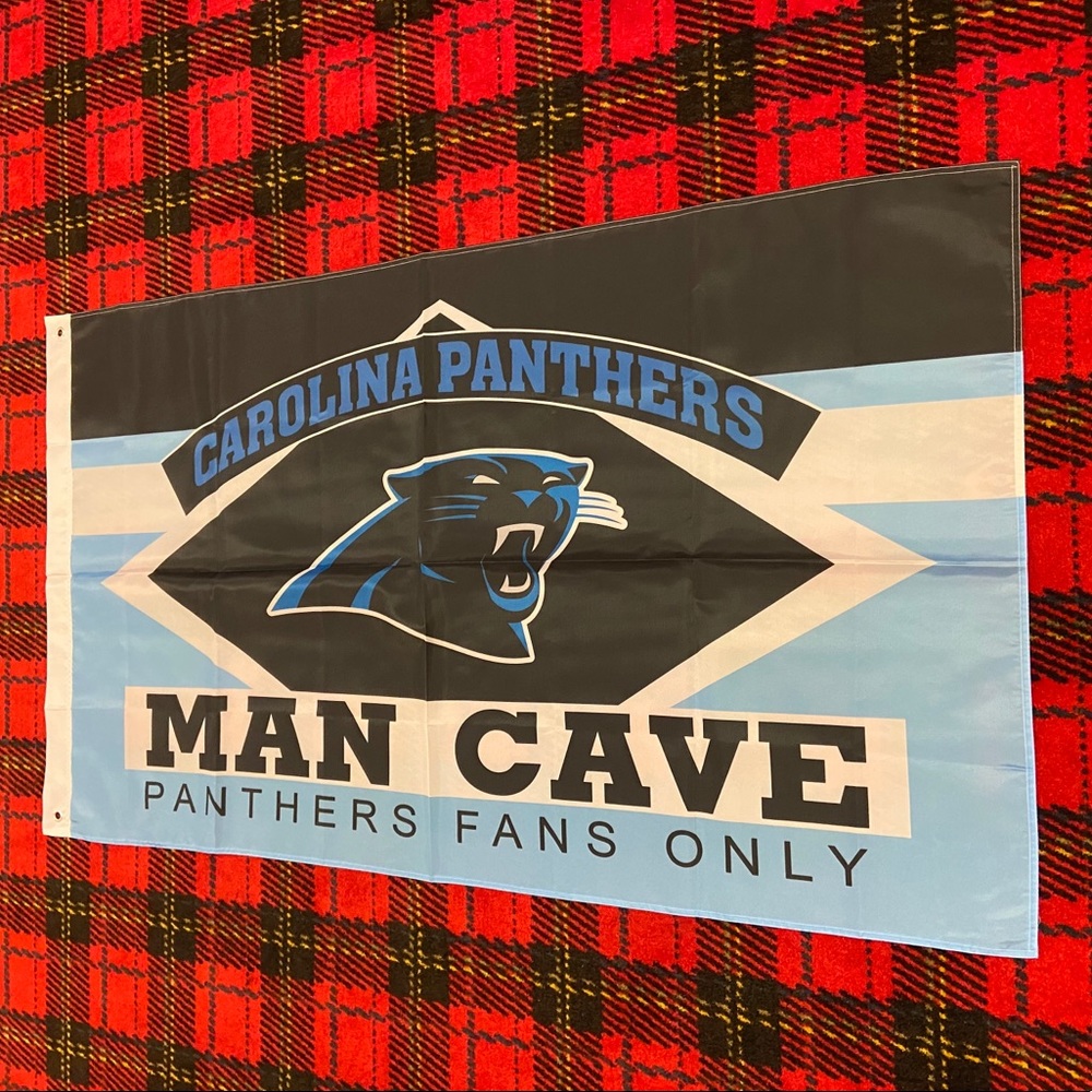 Brand new Carolina Panthers banner flag